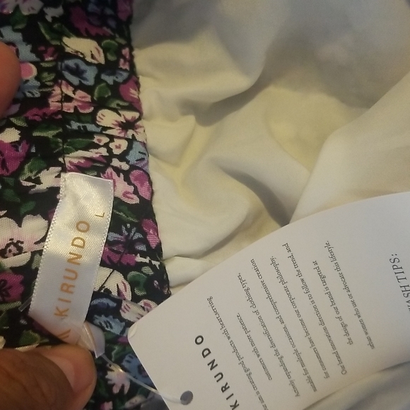 NWT KIRUNDO Summer High Waist Boho Floral Print Pleated Maxi Skir - Picture 7 of 9